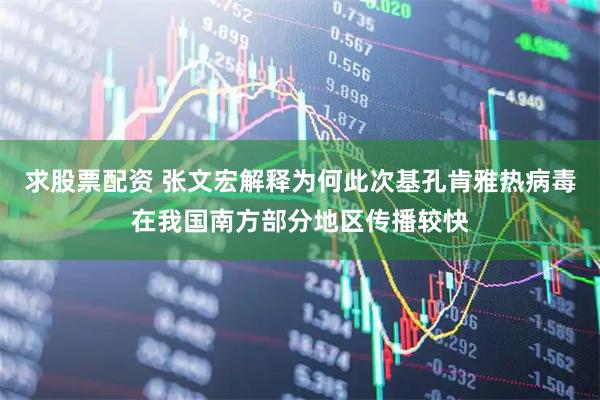 求股票配资 张文宏解释为何此次基孔肯雅热病毒在我国南方部分地区传播较快